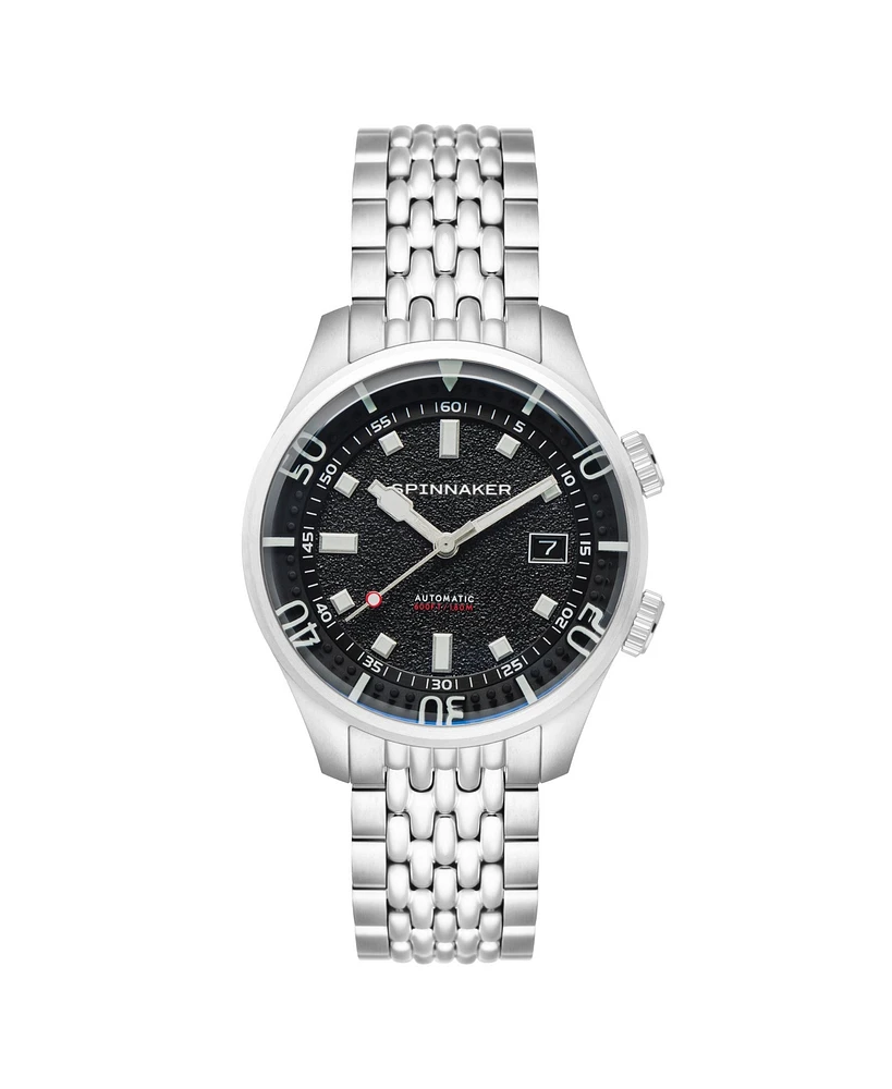 Spinnaker Men's Bradner Automatic Solid Stainless Steel Bracelet Watch, 42mm