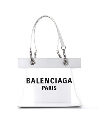 Pre-Owned Balenciaga Medium Duty Free Tote Mesh with Leather