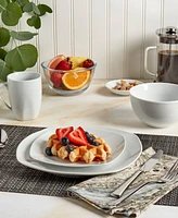 Tabletops Gallery Logan 16 Pc. Ash White Set, Service for 4