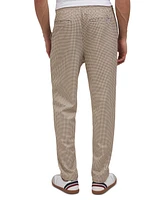 Ben Sherman Men's Regular-Fit Houndstooth Check Tricot Track Pants