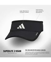 adidas Women's Superlite 3 Stripe Adjustable Visor