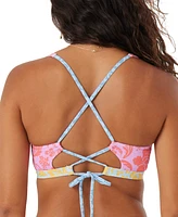 Roxy Juniors' Tapestry Patchwork Convertible Bralette