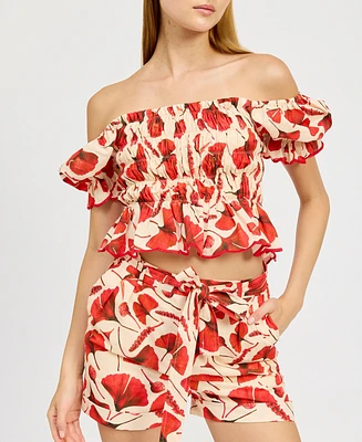 En Saison Women's Josie Crop Top