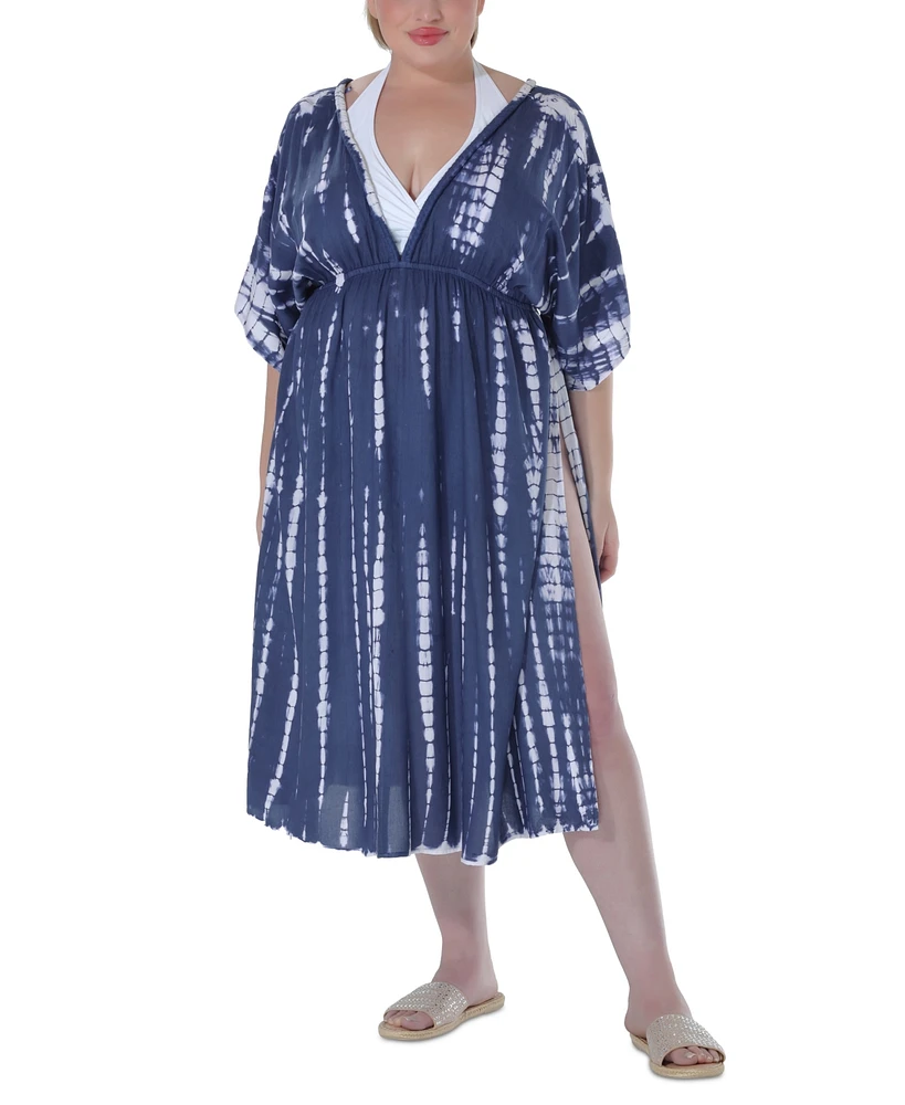 Ravyia Plus Tie-Dyed Cover-Up Dress