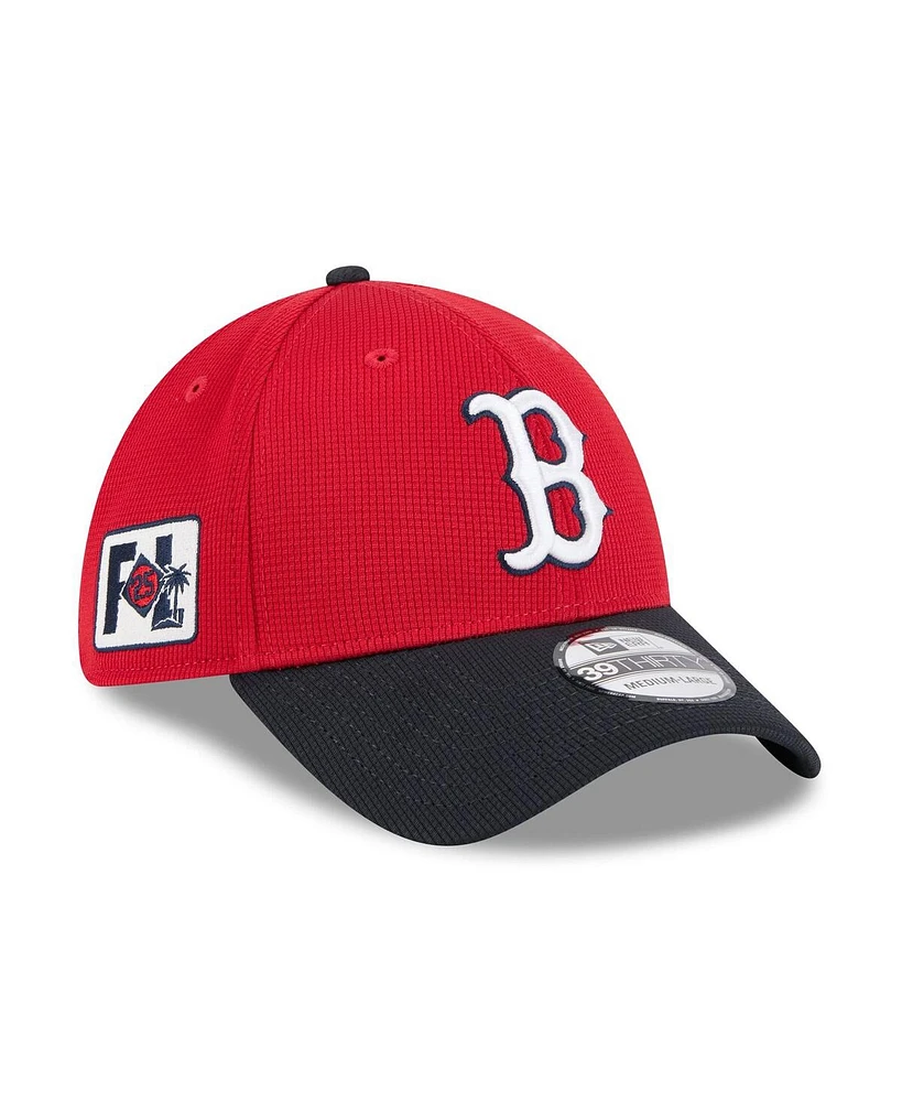 New Era Men's Red Boston Sox 2025 Spring Training 39THIRTY Flex Hat