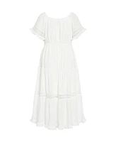 Plus Angel Midi Dress