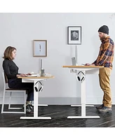 Electric Adjustable Sit-to-Stand Desk with Usb Port Ergonomic and Convenient Desk for Home Office