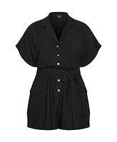 Plus Jade Playsuit