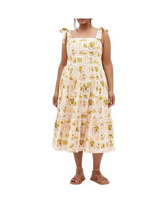 Plus Leila Tropics Dress