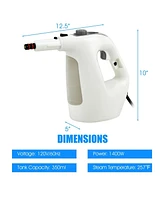 Handheld MultiPurpose Steam Cleaner with 17 Pieces, 350ml Large Capacity Steam Mop Continuous Fill water, Portable Chemical-Free Steamer for Home Use