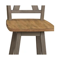 Counter Height Swivel Chair (Rta)-Set of 2