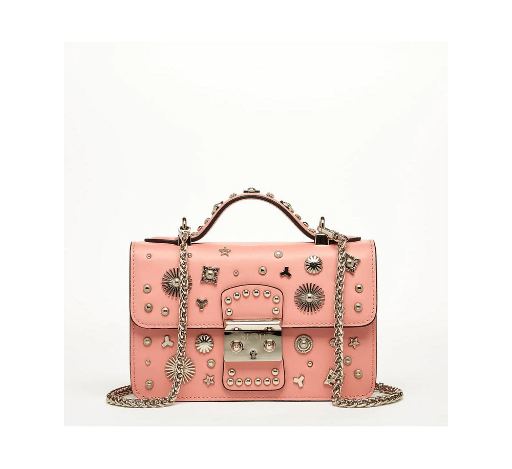 Susu The Hollywood Leather Crossbody Bag Pale Pink