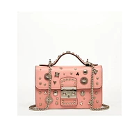 Susu The Hollywood Leather Crossbody Bag Pale Pink