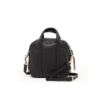 Susu The Evelyn Black Leather Crossbody Bag