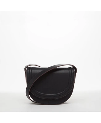 Susu The Sarah Black Leather Saddle Bag