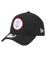 New Era Men's Black Chicago Cubs 9FORTY A-Frame Adjustable Hat