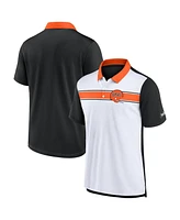 Nike Men's White/Black Cincinnati Bengals Rewind Pique Polo Shirt