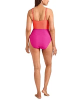 Tommy Bahama Women's Colorblocked One-Piece Swimsuit