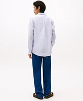 Tommy Hilfiger Men's Regular-Fit Stripe Linen Shirt