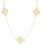 Adornia Gold Clover 36" Station Necklace