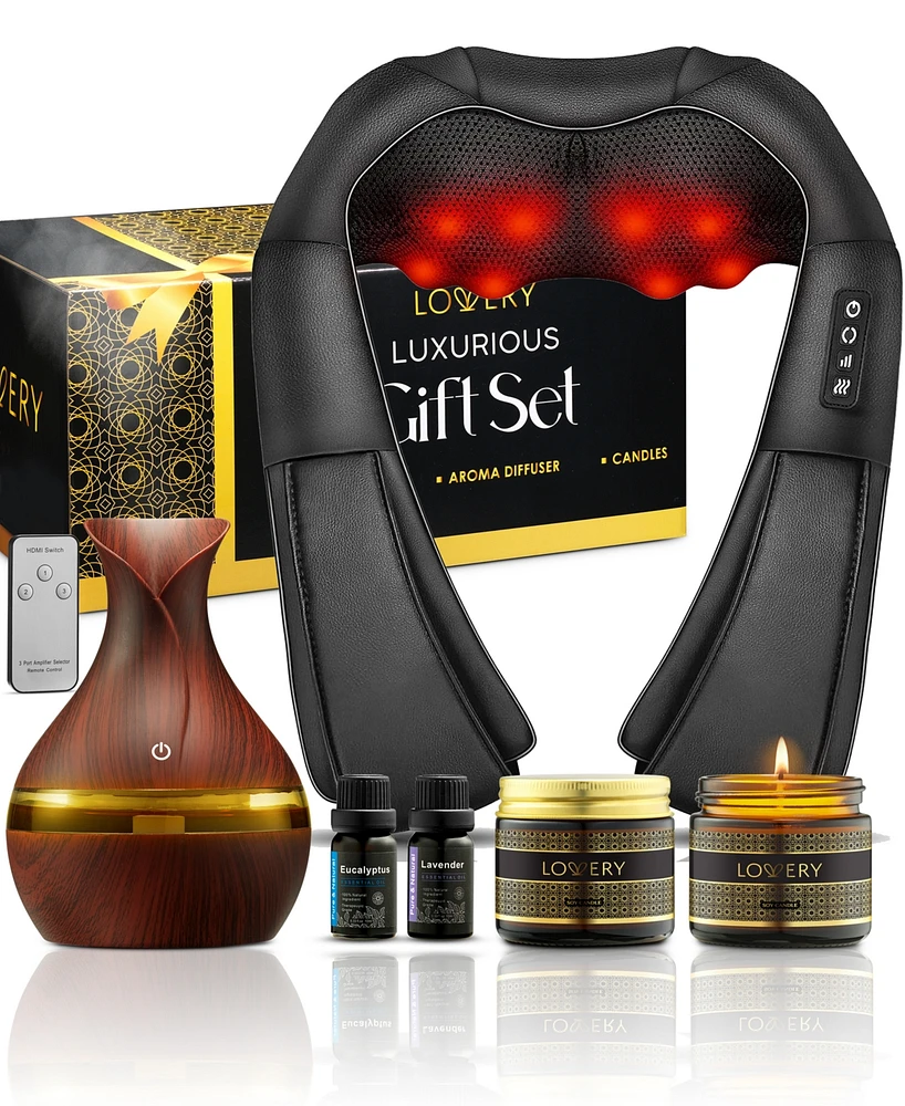 Lovery 9-Pc. Massager & Aromatherapy Gift Set