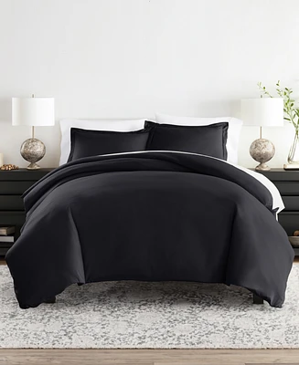 ienjoy Home Double Brushed Solid Duvet Cover Set