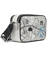 Karl Lagerfeld Paris Maybelle Crossbody Travel Print & Pins