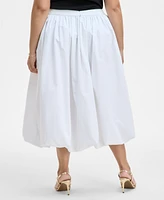 On 34th Trendy Plus Bubble-Hem Midi Skirt, Exclusively at Macy's