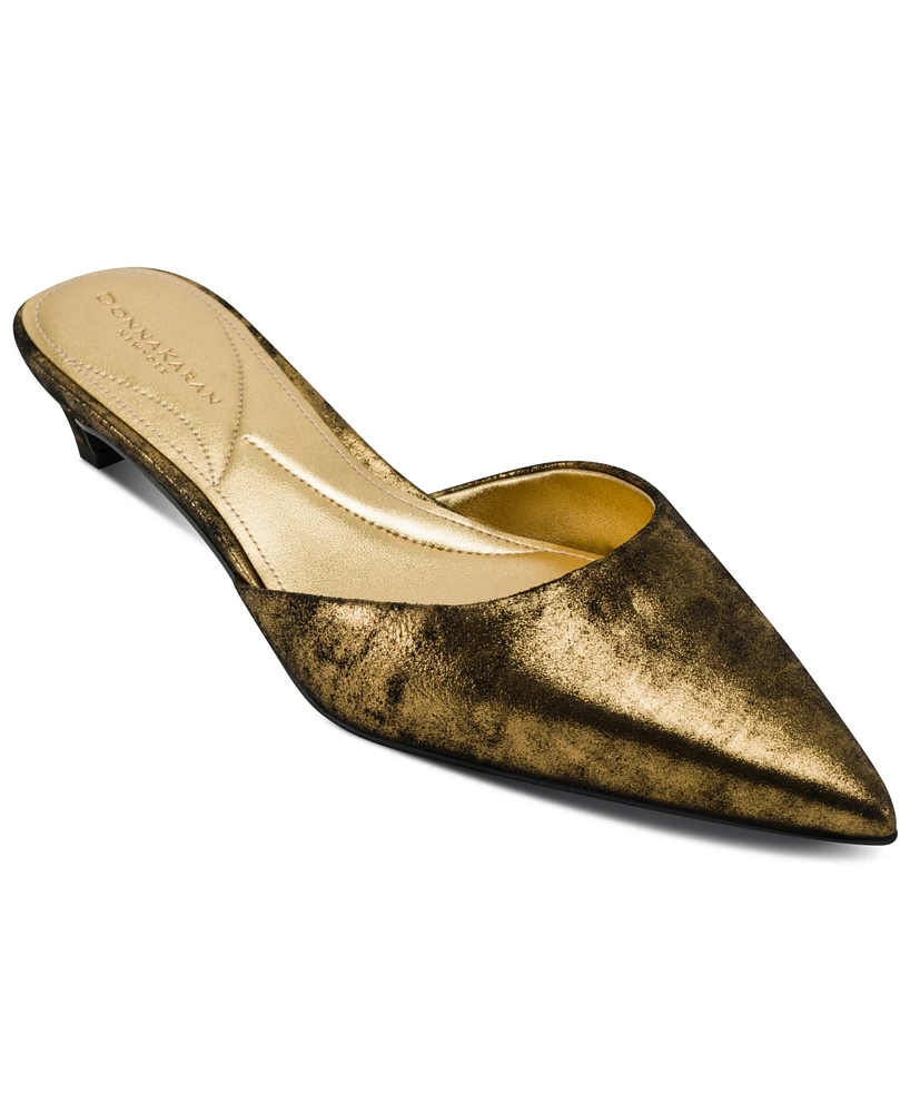 Donna Karan New York Women's Peccola Kitten Mule Pumps