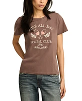 Lucky Brand Women's Rose All Day Crewneck T-Shirt