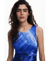 Desigual Women's Draped short dress