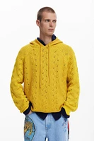 Desigual Men's Hooded sweatshirt with eyelet details