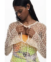 Desigual Women's Beaded crochet dress