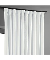 Half Price Drapes Primary White Signature Extra Wide Velvet Blackout Curtain