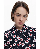 Desigual Women's Short floral shirt dress