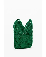 Desigual Women's Medium crochet shoulder bag