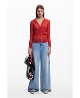 Desigual Women's Semi-transparent T-shirt