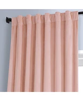 Half Price Drapes Apricot Blossom Signature Plush Velvet Hotel Blackout Curtain