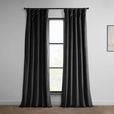 Half Price Drapes Heritage Plush Velvet Room Darkening Curtain