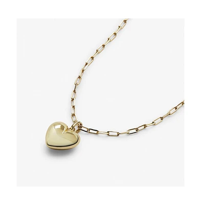 Ana Luisa Puffed Heart Necklace - Lev