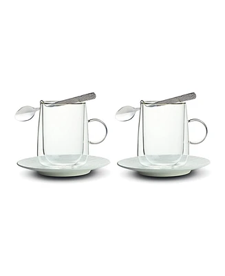 Villeroy & Boch Manufacture Rock Blanc Insulated Coffee Mugs, Set of 2