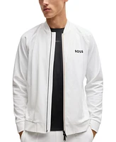 Boss by Hugo Boss Men's Stretch Gabardine Active Zip-Up Sweatshirt