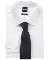 Boss by Hugo Men's Micro-Pattern Jacquard Silk Tie