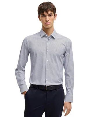 Boss by Hugo Men's Stretch Jersey Slim-Fit Dress Shirt