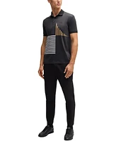 Boss by Hugo Men's Digital Print Regular-Fit Paddy Polo Shirt