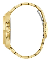 Guess Men's Multifunction Gold Tone Stainless Steel Watch, 47mm