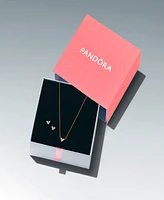 Pandora Gold Plated Triple Stone Heart Gift Set