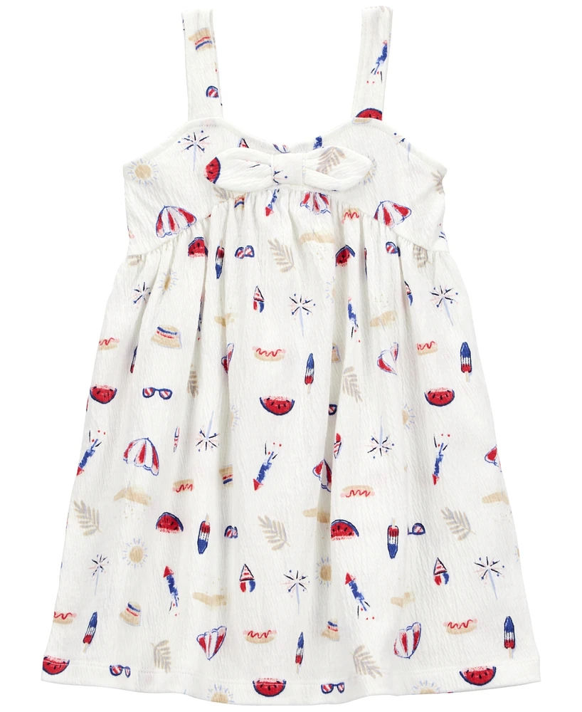 Carter's Toddler Girls 4th Of July Icon Knit Dress