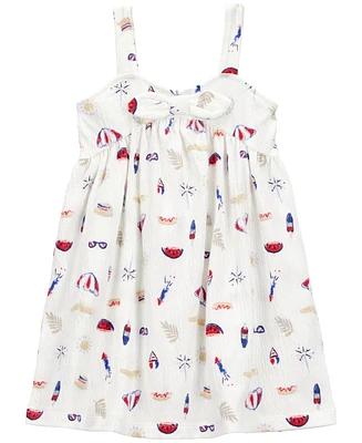 Carter's Toddler Girls 4th Of July Icon Knit Dress