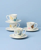Lenox Butterfly Meadow Espresso Cup & Saucer, Set of 4